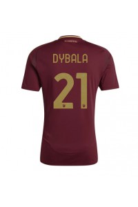 AS Roma Paulo Dybala #21 Jalkapallovaatteet Kotipaita 2024-25 Lyhythihainen